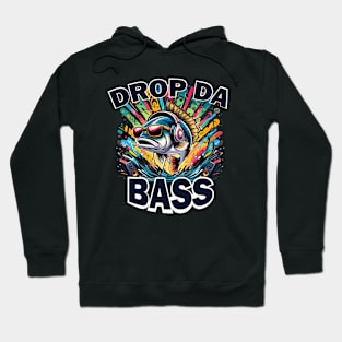 Drop Da Bass Funny Fish Pun Hoodie